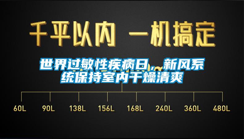 世界過敏性疾病日，新風係統保持室內幹燥清爽