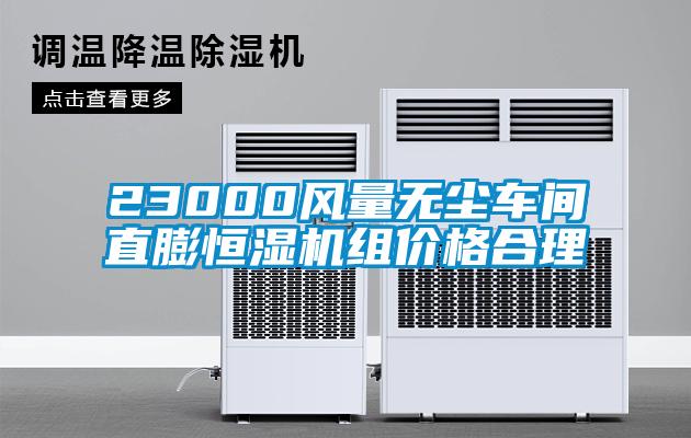 23000風量無塵車間直膨恒濕機組價格合理