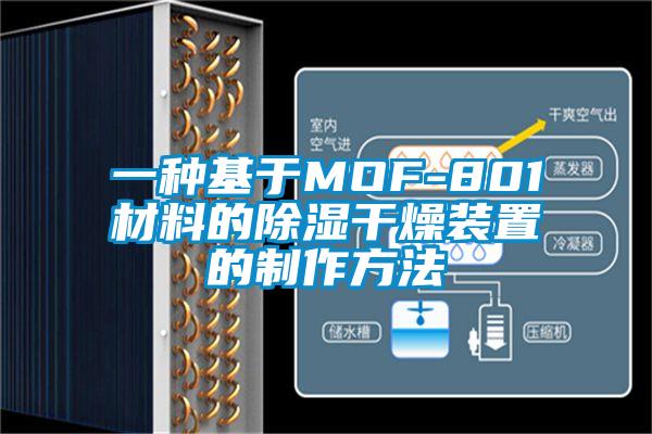 一種基於MOF-801材料的除濕幹燥裝置的製作方法