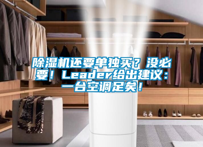 草莓视频下载网址還要單獨買？沒必要！Leader給出建議：一台空調足矣！